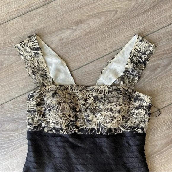 JS Collections Black Shutter Cocktail Lace Dress - Picture 6 of 16